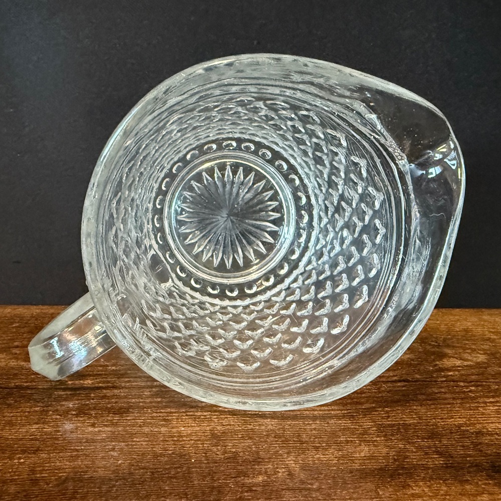Hobnail Mini Glass Pitcher - Picture 5 of 11